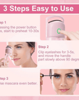 Step-by-step guide on how to use the LunaLash Styler for perfect eyelashes.