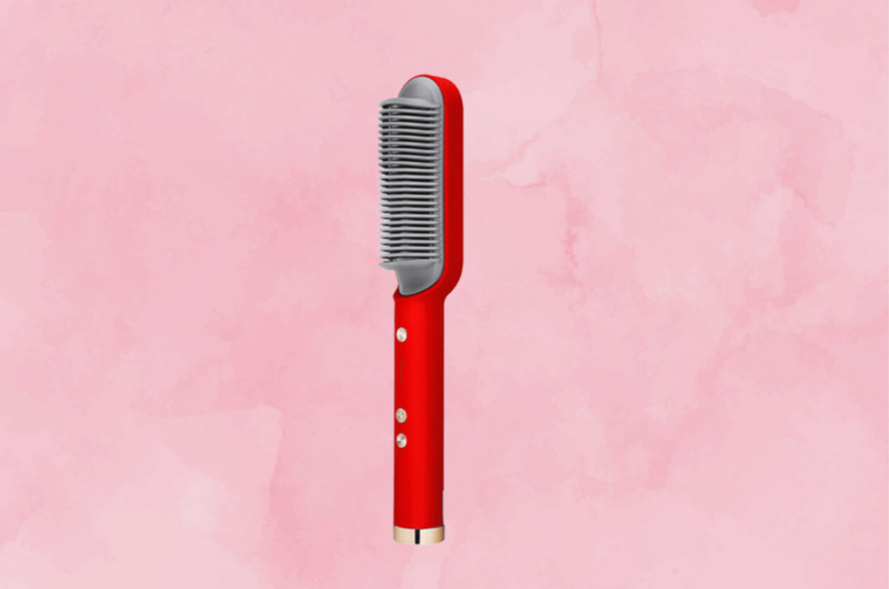 Nora Pro Straightener in Red color with advanced heat settings and ceramic technology.